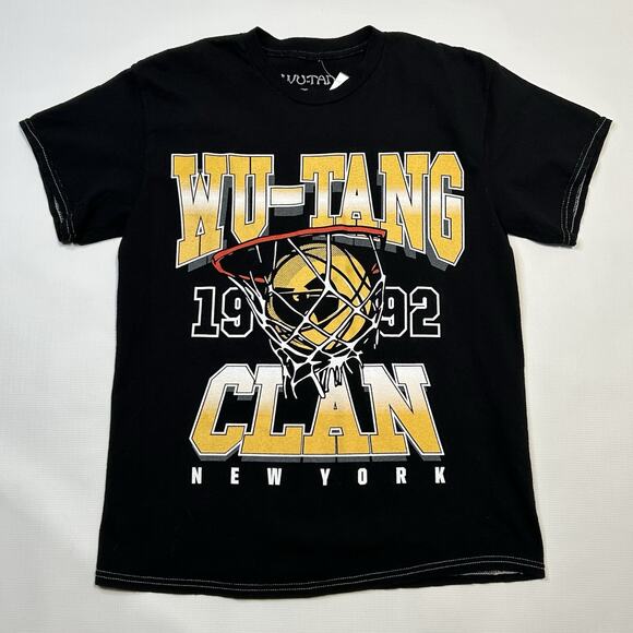 Wu Tang Clan 1992 New York T Shirt Mens Small Basketball Graphic Hip Hop Rap - Picture 1 of 7